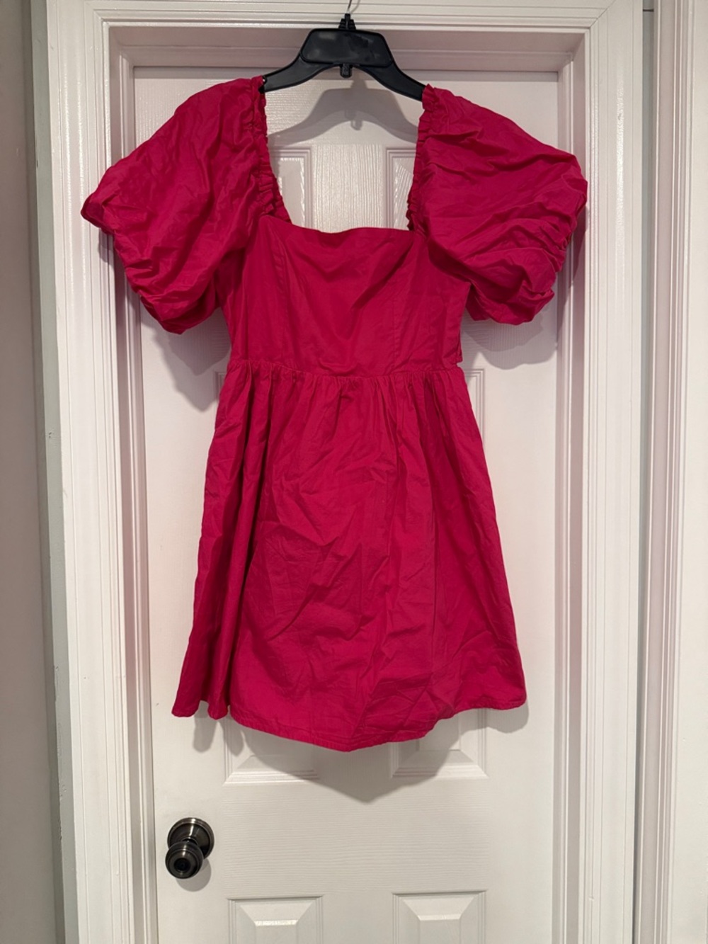 Sugar lips Pink Puff-Sleeve mini‎ dress size Small